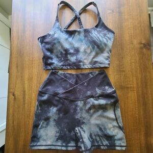 Alphalete Top And Shorts Set